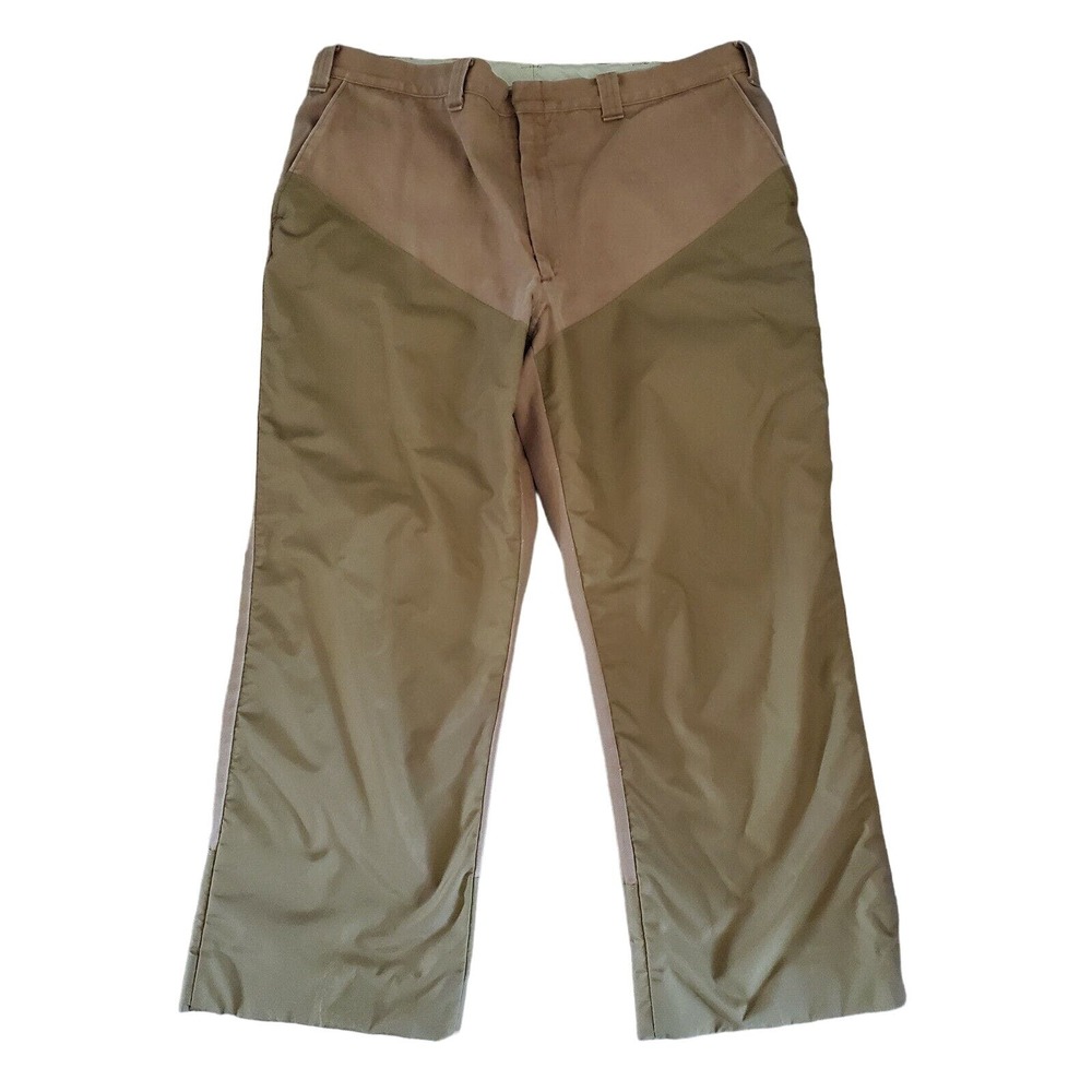 Woolrich Brush Field Pants Size 42 Outdoor Hunting Poplin Brown Canvas 41x27